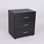 Нощно шкафче Embosé Cube Black