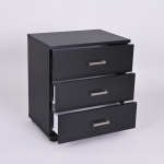 Нощно шкафче Embosé Cube Black